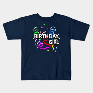 Birthday girl artistic design Kids T-Shirt